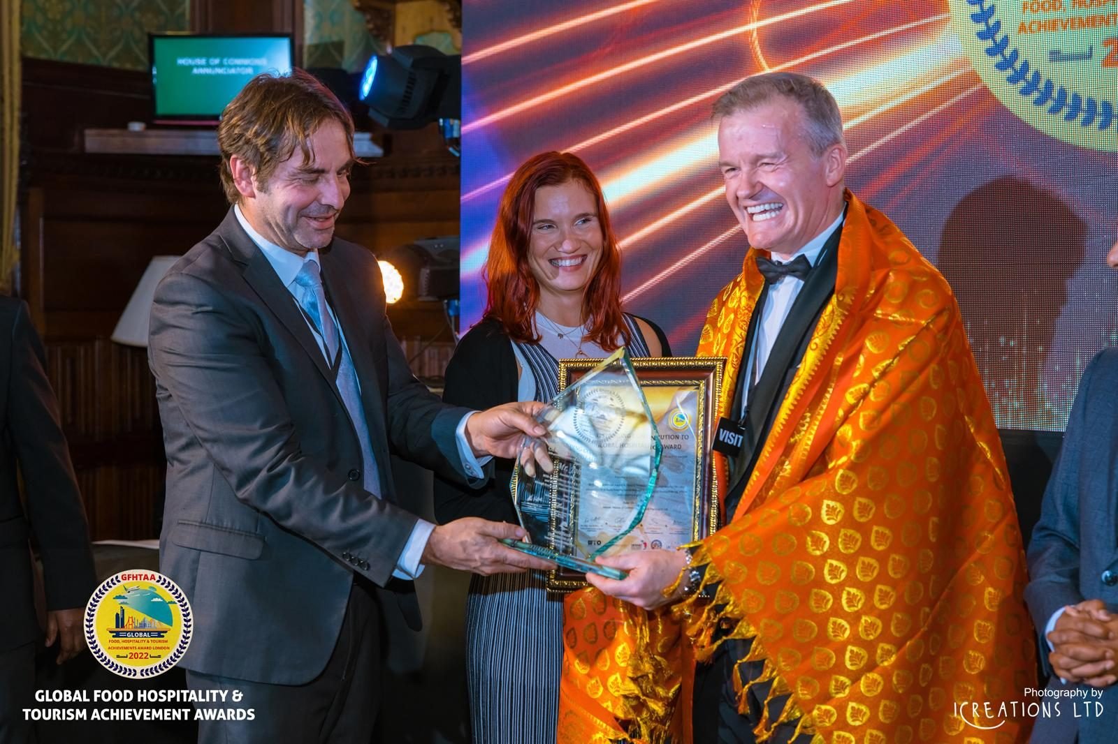 Awards gala dinner in a London ballroom